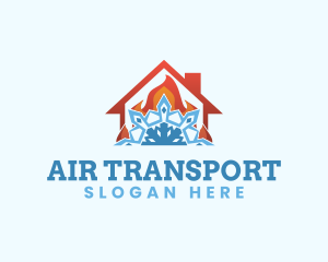 House Cooler Thermostat logo design