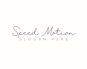 Elegant Cursive Signature Logo