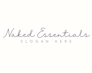 Elegant Cursive Signature logo design