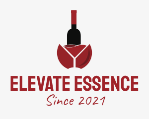 Wine Liquor Bottle  logo