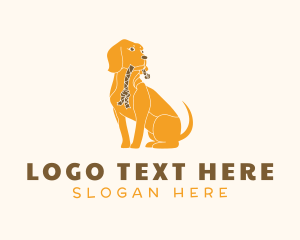 Dog Toy Pet Care Logo