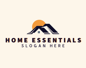 Residential Home Roofing  logo design