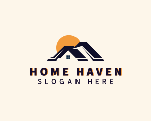 Residential Home Roofing  logo design