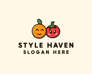  Orange Tomato Fruit logo