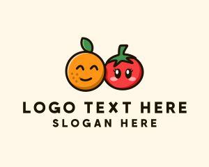  Orange Tomato Fruit logo