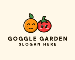  Orange Tomato Fruit logo design