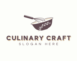 Culinary Bakery Whisk logo design