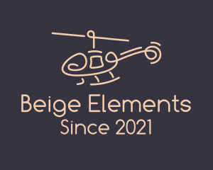 Beige Chopper Line Art logo