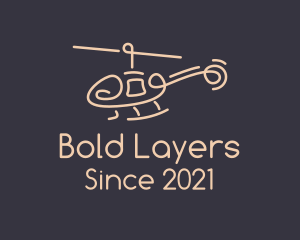 Beige Chopper Line Art logo design