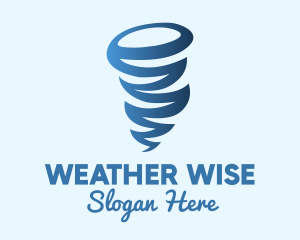 Blue Weather Tornado logo