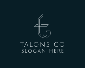 Elegant Boutique Letter T logo design