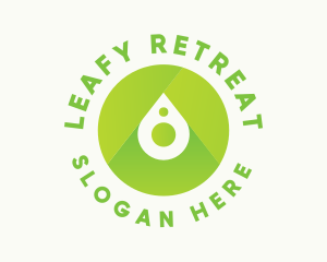 Herbal Drink Droplet logo design