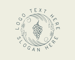 Natural Grapes Winery logo design