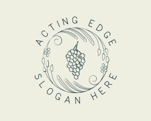 Natural Grapes Winery logo design