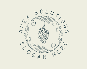 Natural Grapes Winery logo design