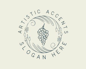 Natural Grapes Winery logo design