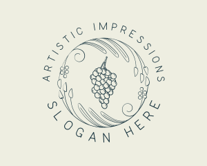 Natural Grapes Winery logo design