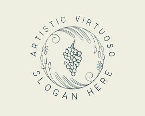 Natural Grapes Winery logo design