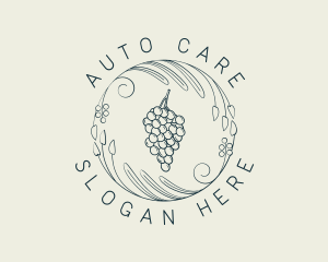 Natural Grapes Winery logo design