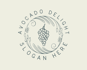 Natural Grapes Winery logo design