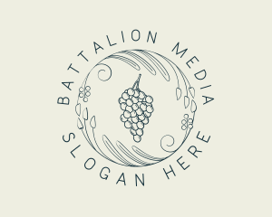 Natural Grapes Winery logo design