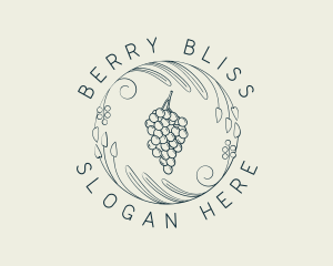 Natural Grapes Winery logo design