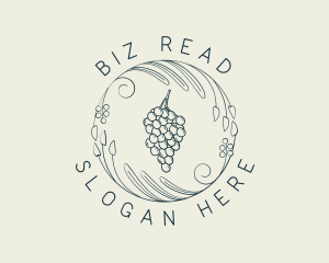 Natural Grapes Winery logo design