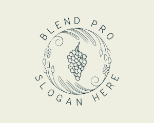 Natural Grapes Winery logo design