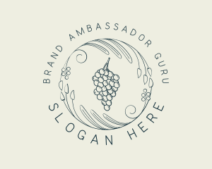 Natural Grapes Winery logo design