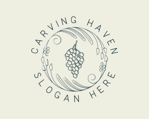 Natural Grapes Winery logo design