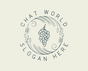 Natural Grapes Winery logo design