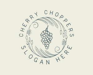 Natural Grapes Winery logo design