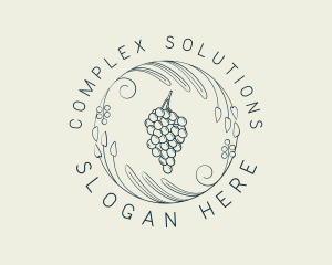 Natural Grapes Winery logo design