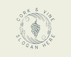 Natural Grapes Winery logo design