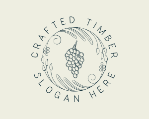 Natural Grapes Winery logo design