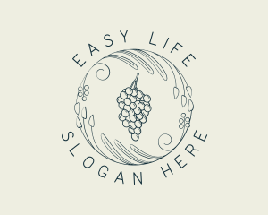 Natural Grapes Winery logo design