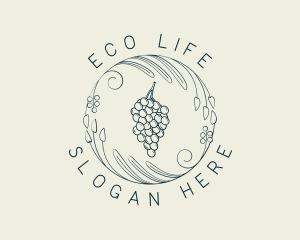 Natural Grapes Winery logo design