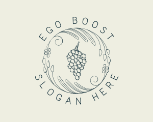 Natural Grapes Winery logo design