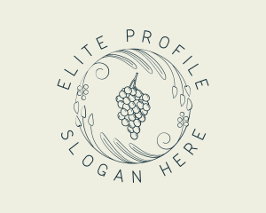 Natural Grapes Winery logo design