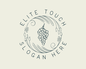 Natural Grapes Winery logo design