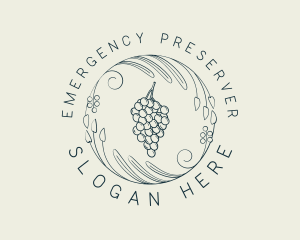 Natural Grapes Winery logo design