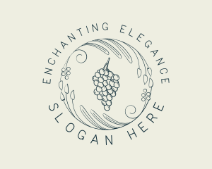 Natural Grapes Winery logo design