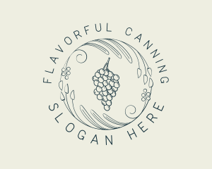 Natural Grapes Winery logo design