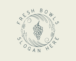 Natural Grapes Winery logo design