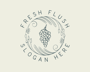 Natural Grapes Winery logo design