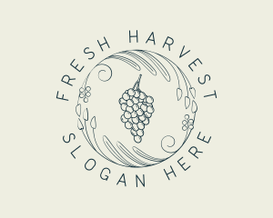 Natural Grapes Winery logo design