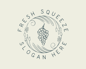 Natural Grapes Winery logo design