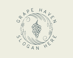 Natural Grapes Winery logo design