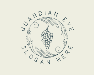 Natural Grapes Winery logo design