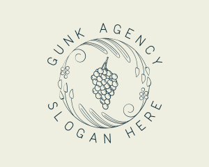 Natural Grapes Winery logo design